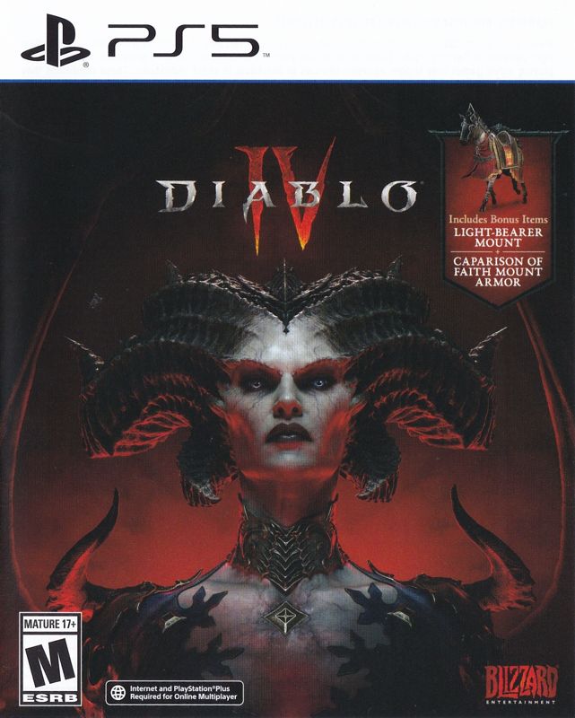 Diablo IV box art for Playstation 5
